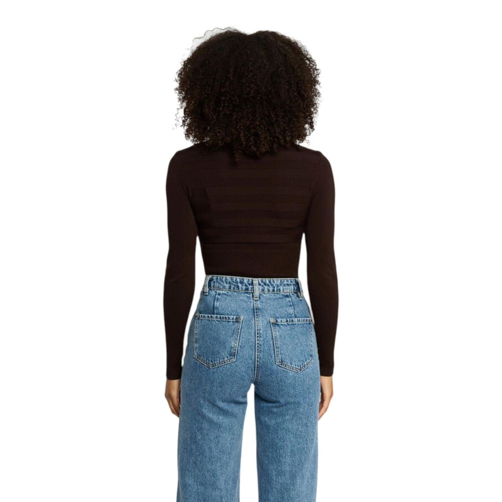 Morgan De Toi Brown Viscose Turtleneck | Regal Royce