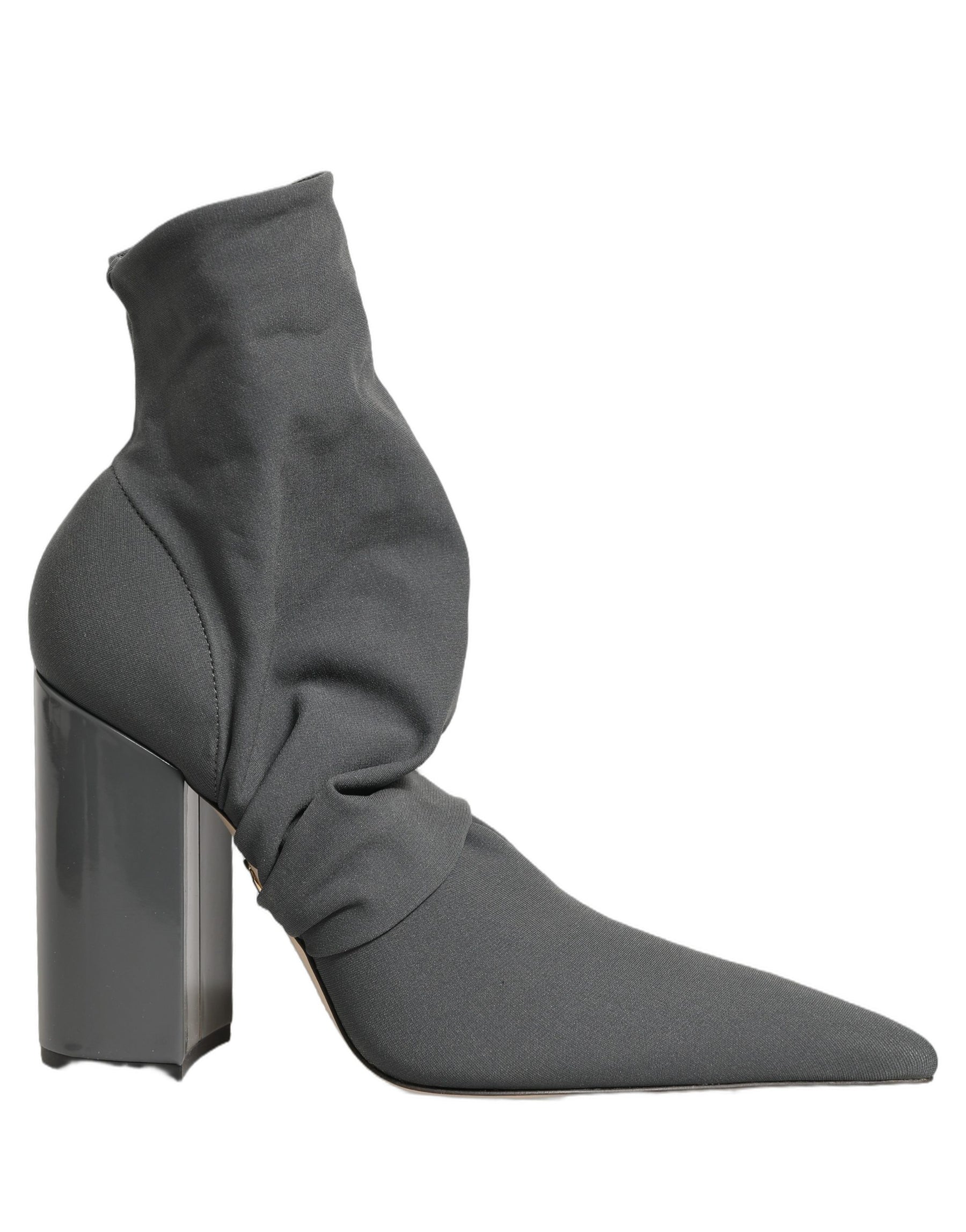 Dolce & Gabbana Gray Stretch Socks Heels Ankle Boots Shoes | Regal Royce