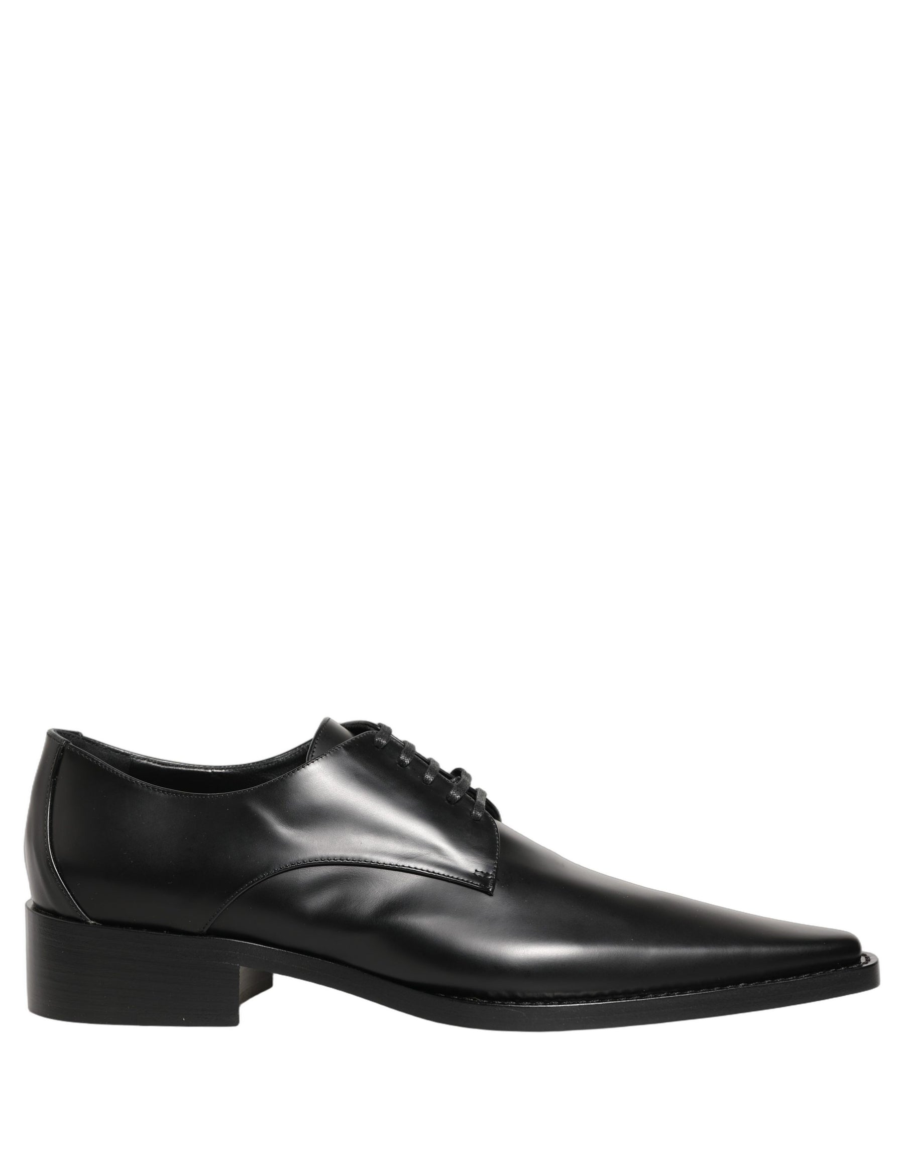 Dolce & Gabbana Black Leather Lace Up Derby Dress Shoes | Regal Royce