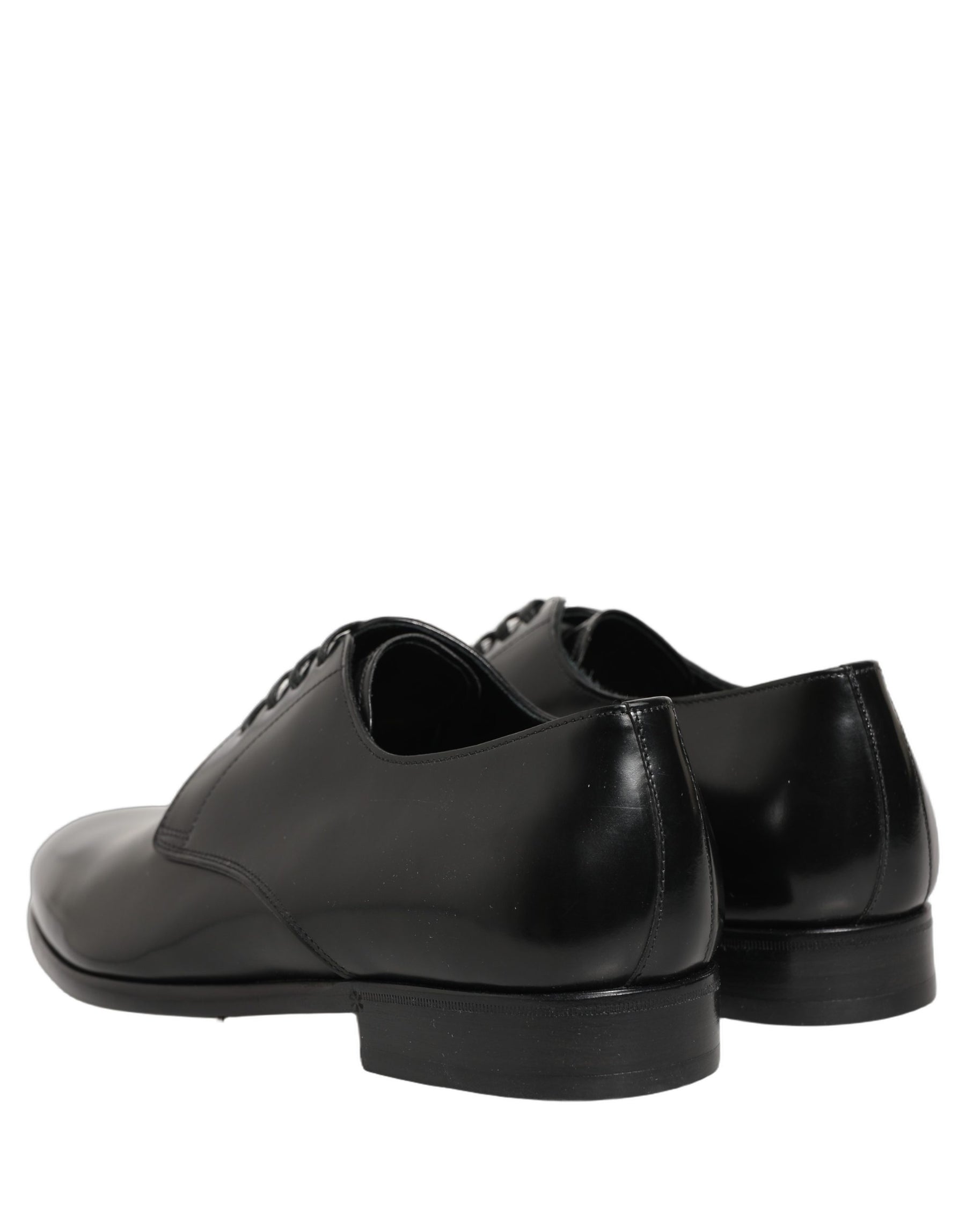 Dolce & Gabbana Black Leather Lace Up Derby Dress Shoes | Regal Royce