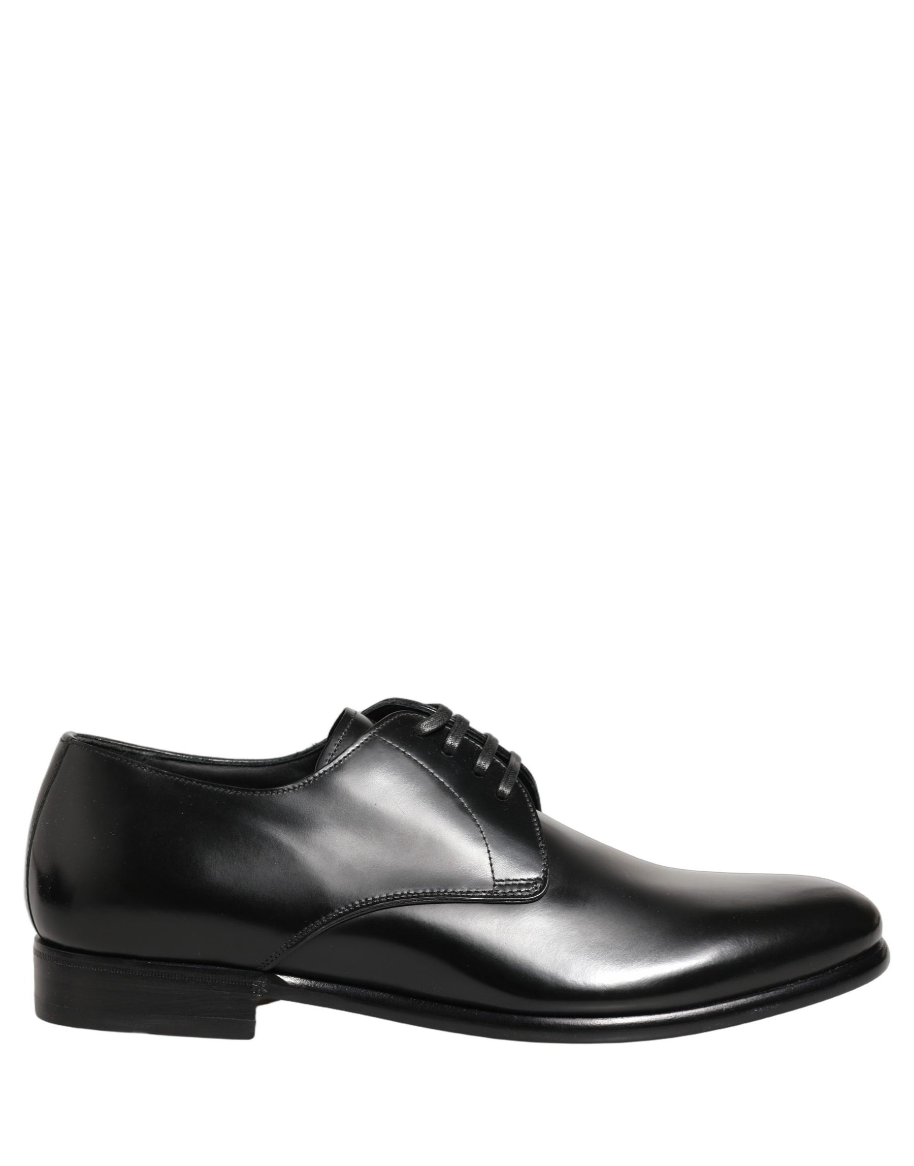 Dolce & Gabbana Black Leather Lace Up Derby Dress Shoes | Regal Royce