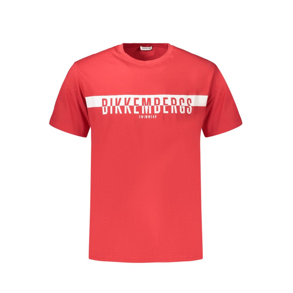 Bikkembergs Red Cotton Men's T-Shirt | Regal Royce