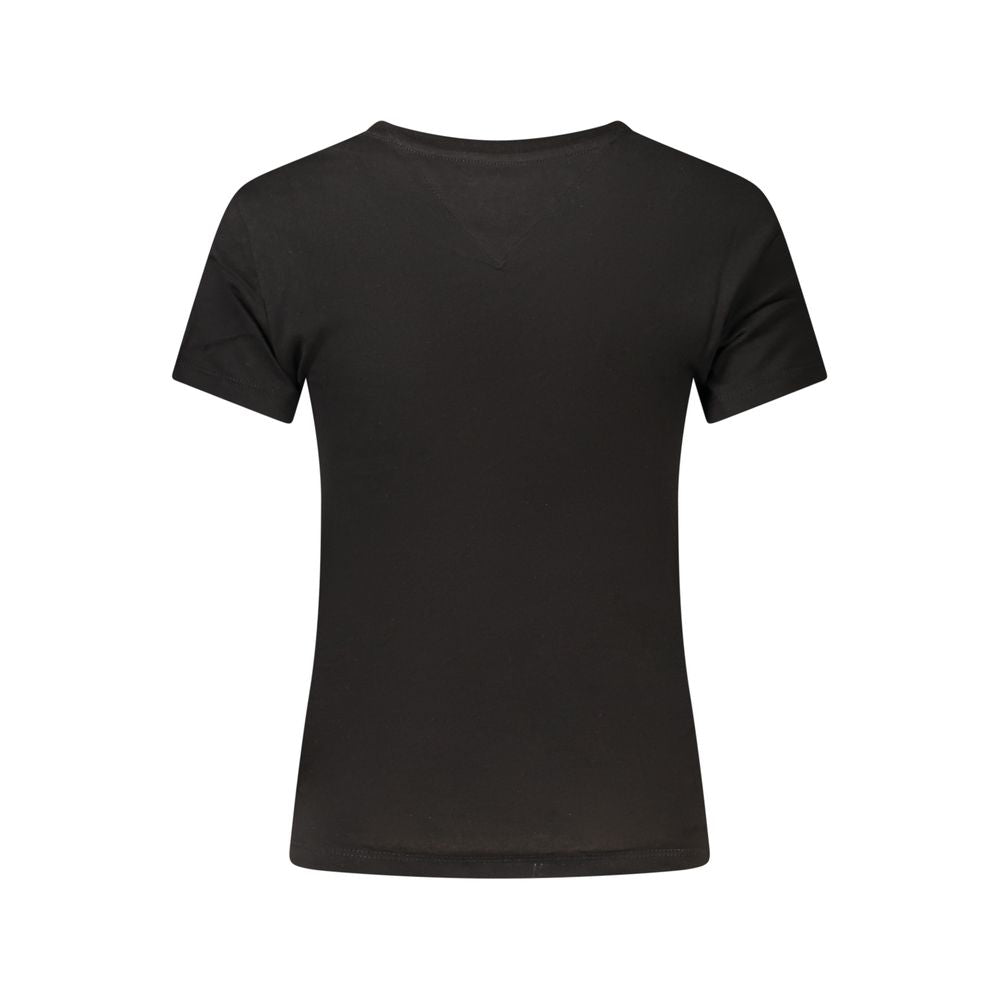 Tommy Hilfiger Black Cotton Women's T-Shirt | Regal Royce