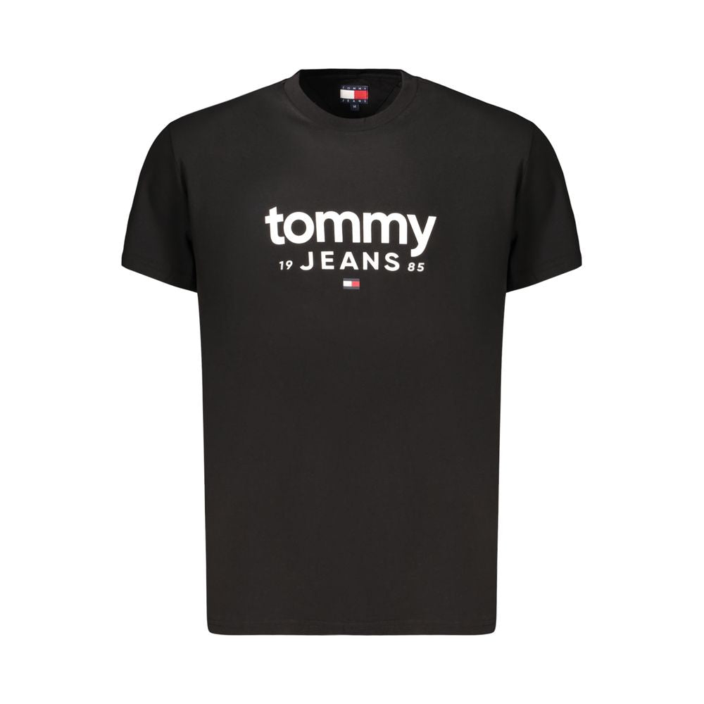 Tommy Hilfiger Black Cotton Mens T-Shirt | Regal Royce