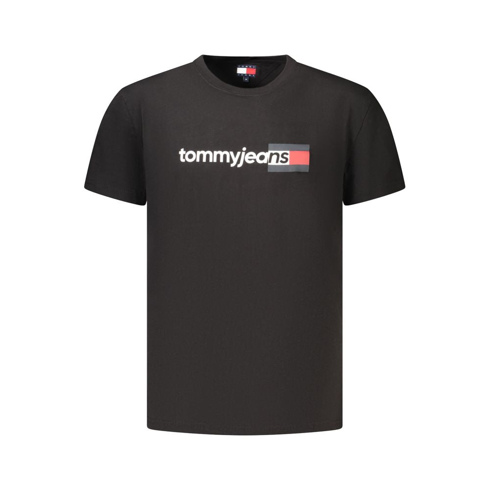 Tommy Hilfiger Black Cotton Men's T-Shirt | Regal Royce