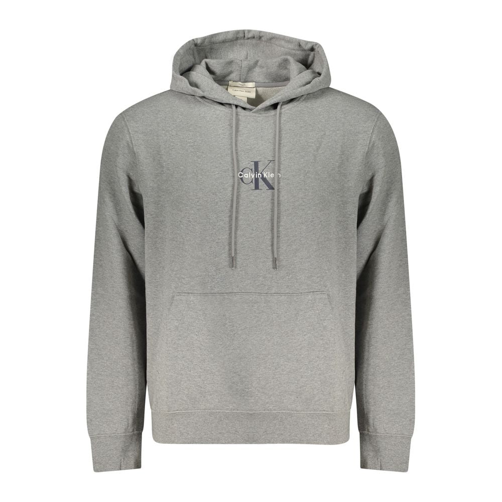 Calvin Klein Gray Cotton Men's Hoodie | Regal Royce