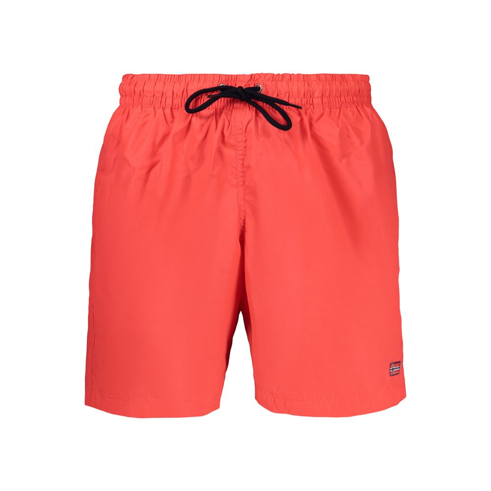 Norway 1963 Red Polyamide Men's Swim Boxer | Regal Royce