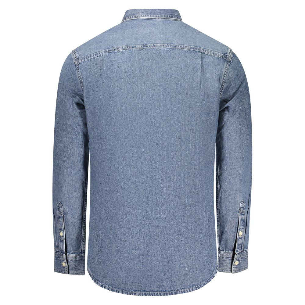 Calvin Klein Blue Cotton Men's Shirt | Regal Royce
