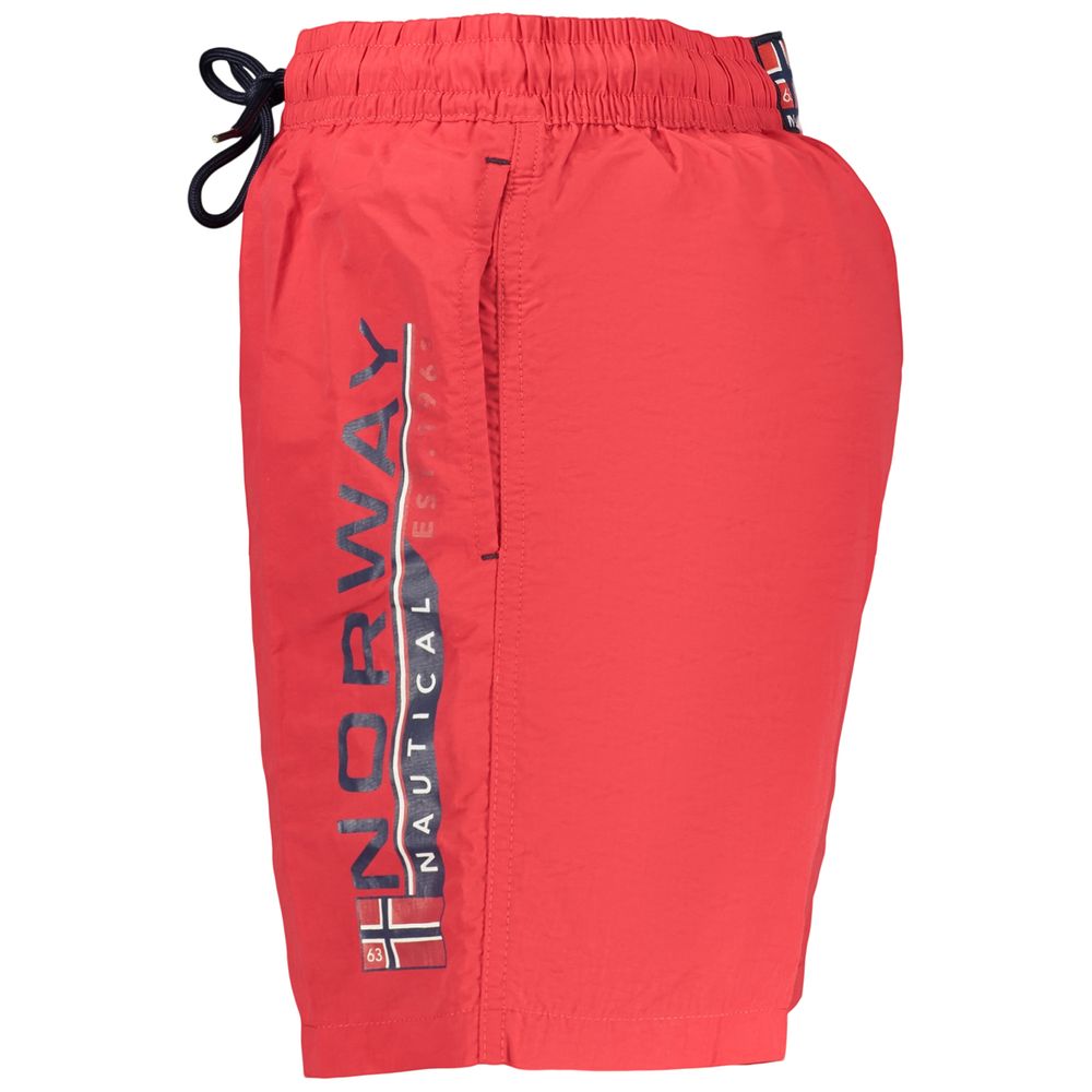 Norway 1963 Rosso Poliammide Uomo Swimwear | Regal Royce