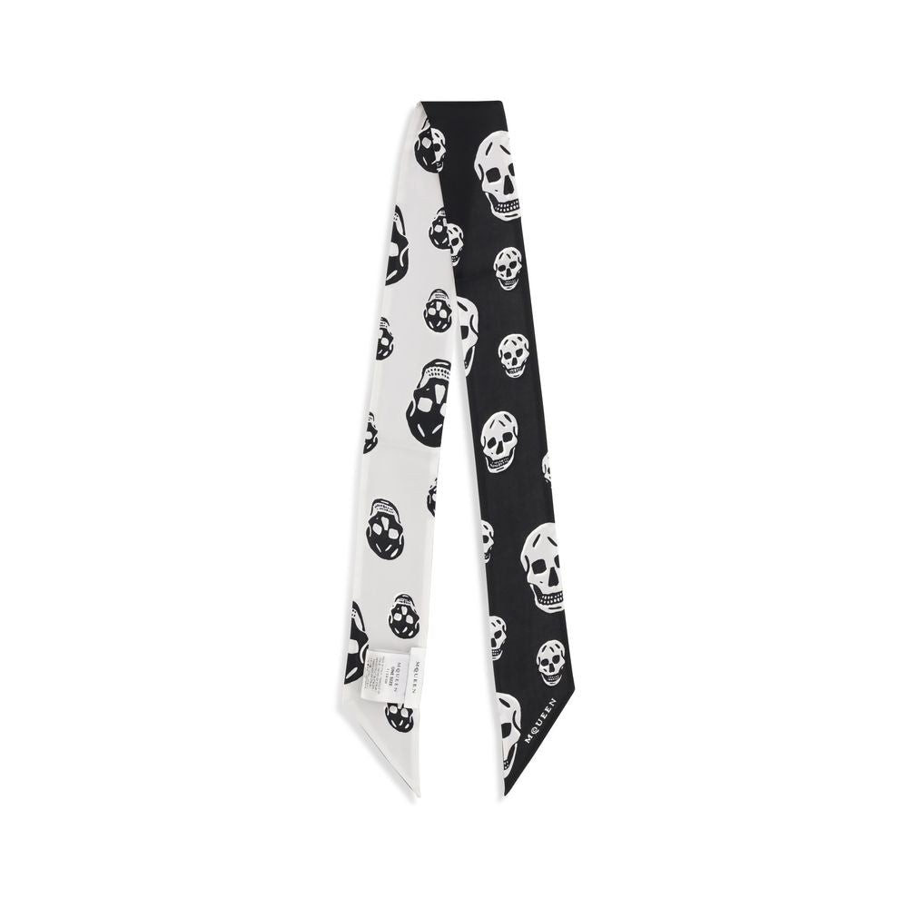 Alexander McQueen Black Silk Scarf | Regal Royce