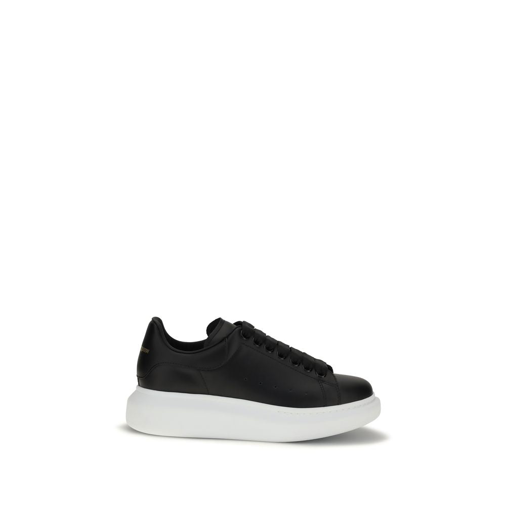 Alexander McQueen Black Calf Leather Bos Taurus Platform Sneakers | Regal Royce