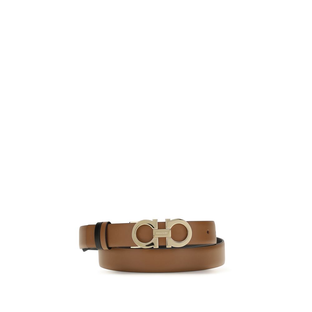 Ferragamo Brown Calf Leather Bos Taurus Regular Belt | Regal Royce