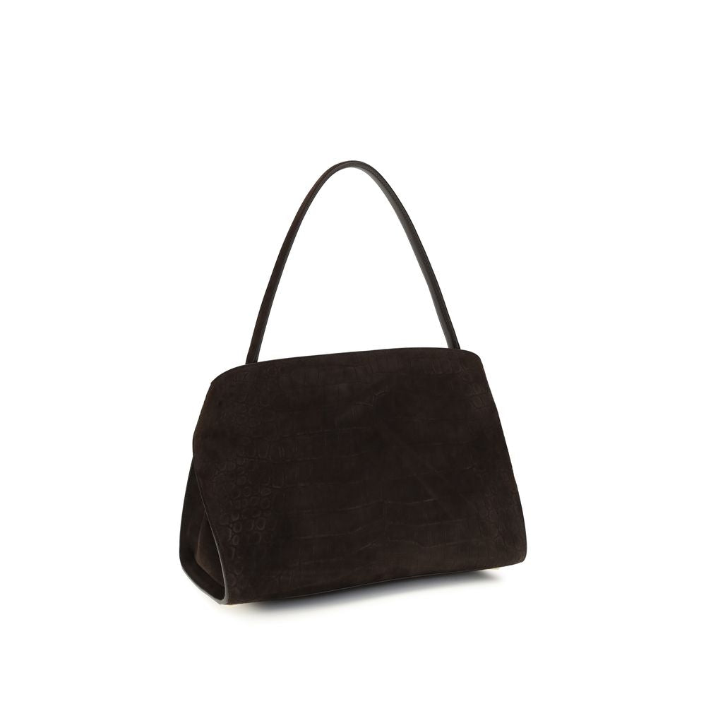 Ferragamo Brown Calf Leather Bos Taurus Shoulder Bag | Regal Royce