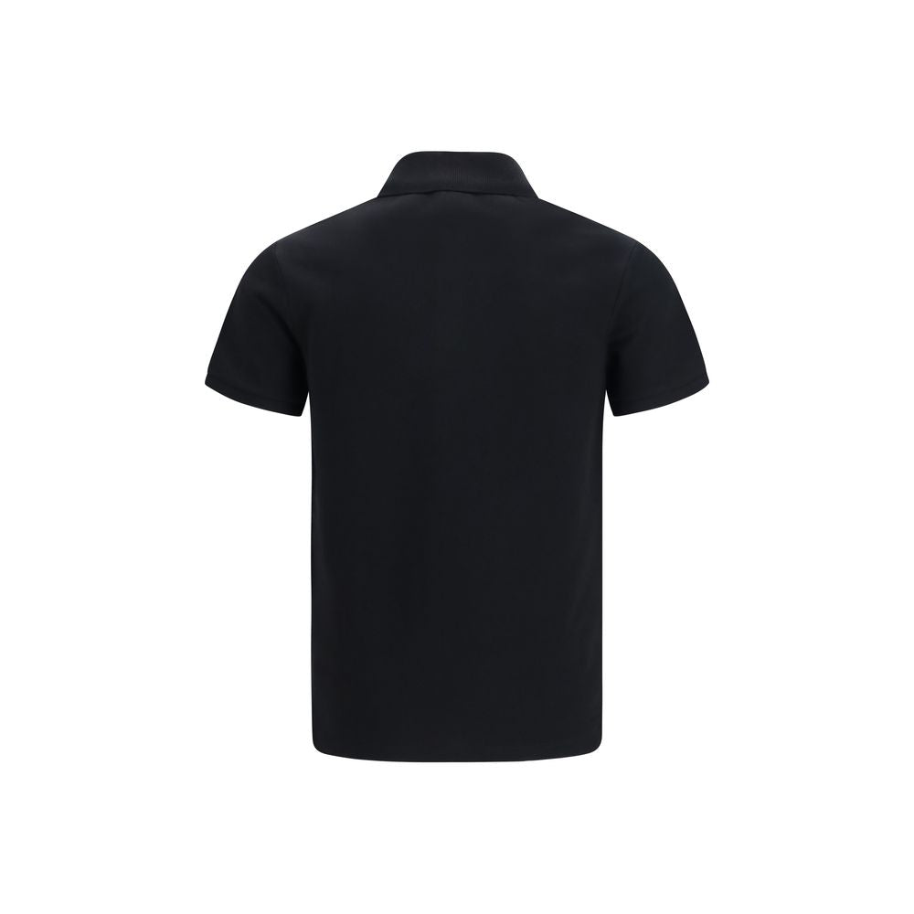 Balmain Black Cotton Polo Shirt | Regal Royce