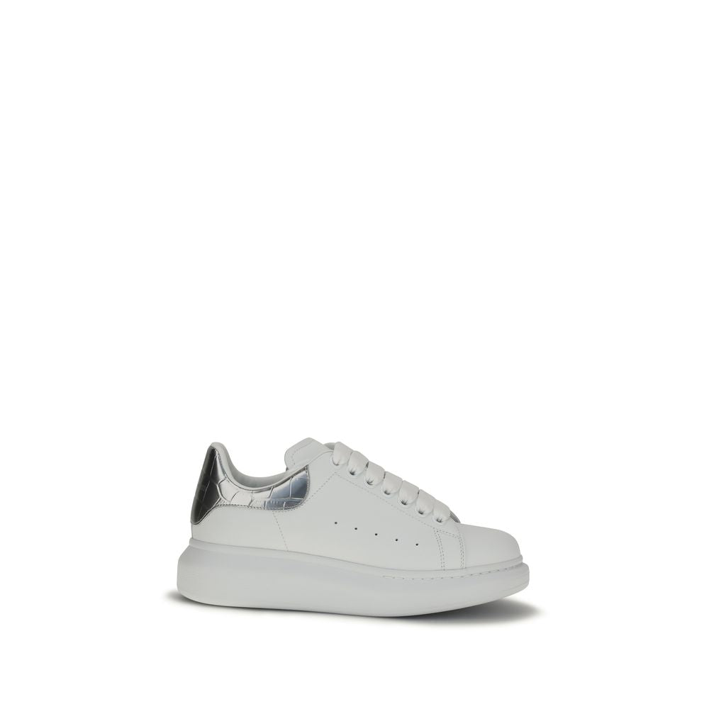 Alexander McQueen White Calf Leather Bos Taurus Platform Sneakers | Regal Royce