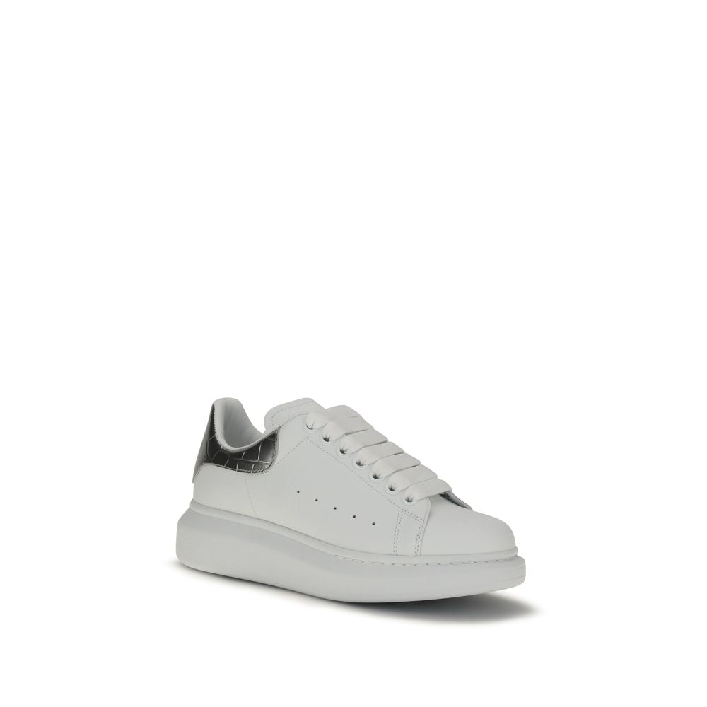 Alexander McQueen White Calf Leather Bos Taurus Platform Sneakers | Regal Royce