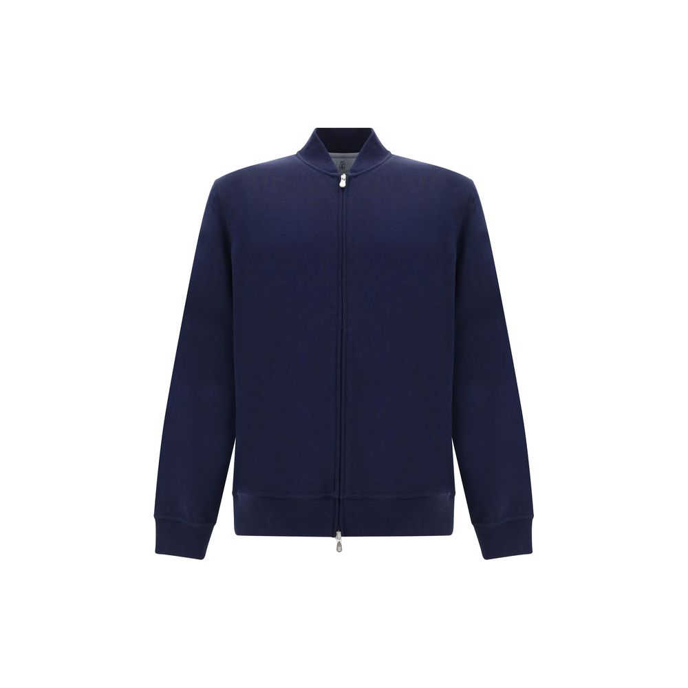 Brunello Cucinelli Blue Cotton Sweatshirt | Regal Royce
