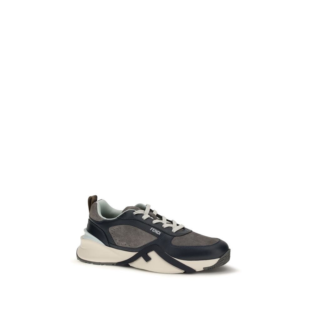 Fendi Multicolor Calf Leather Bos Taurus Athletic Sneakers | Regal Royce