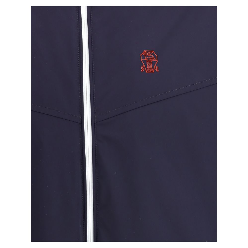 Brunello Cucinelli Blue Polyamide Shell Jacket | Regal Royce