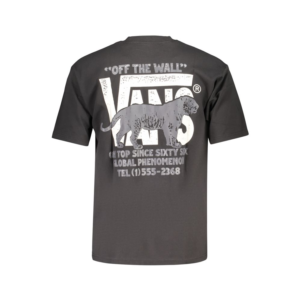 Vans Black Cotton Men's T-Shirt | Regal Royce