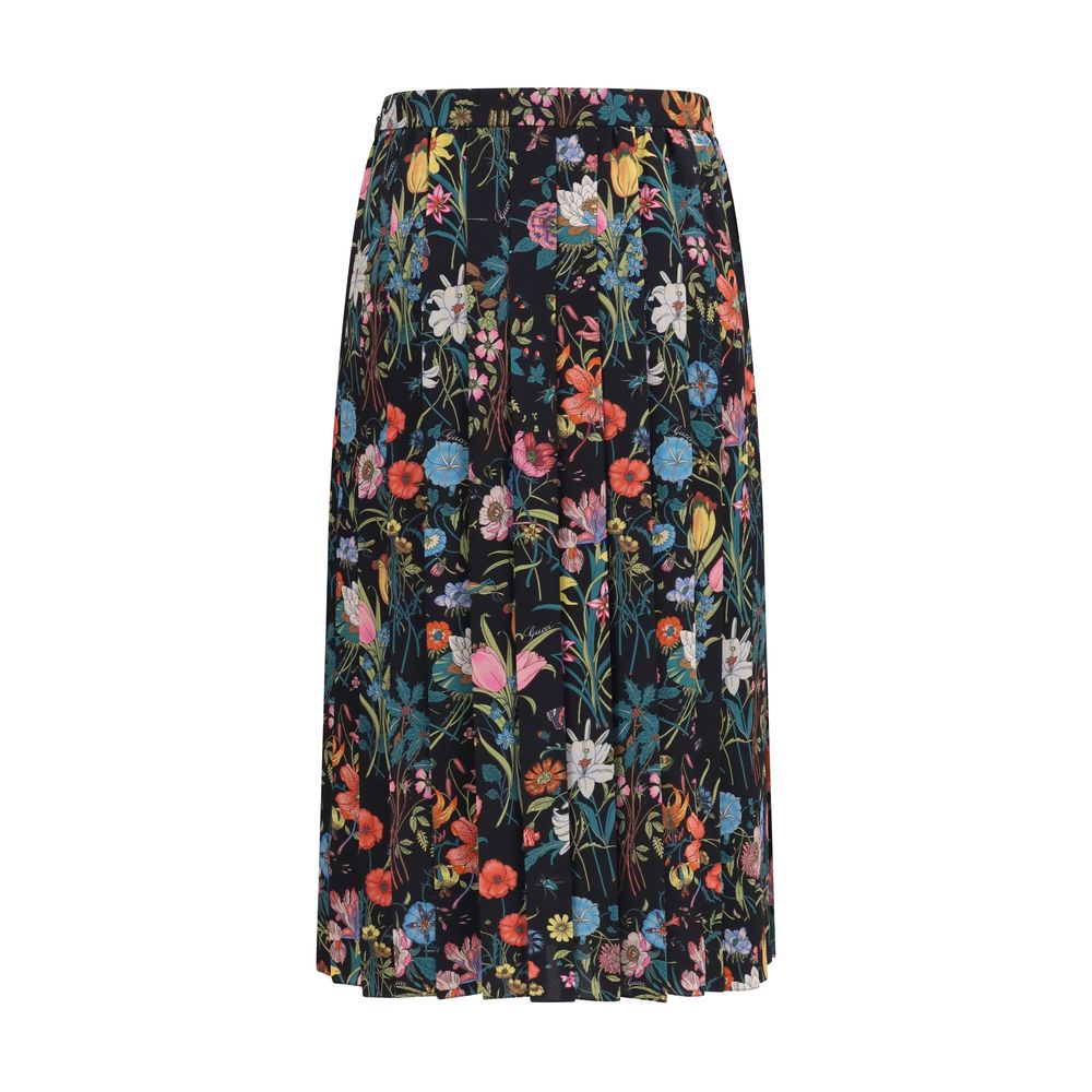 Gucci Multicolor Silk Midi Skirt | Regal Royce
