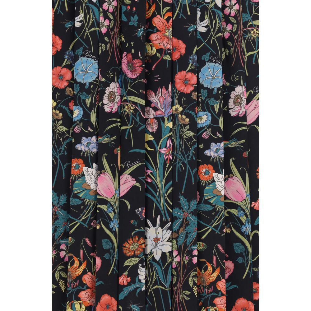Gucci Multicolor Silk Midi Skirt | Regal Royce