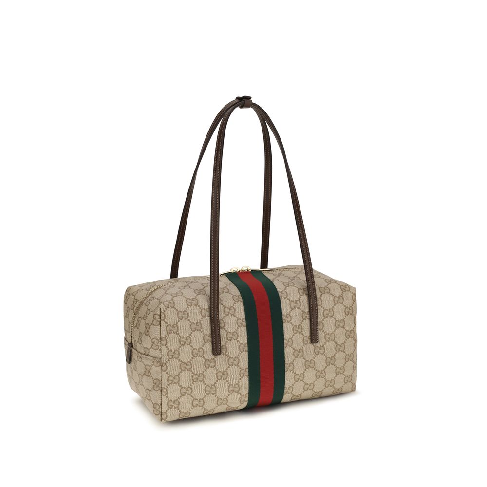 Gucci Beige Cotton Shoulder Bag | Regal Royce