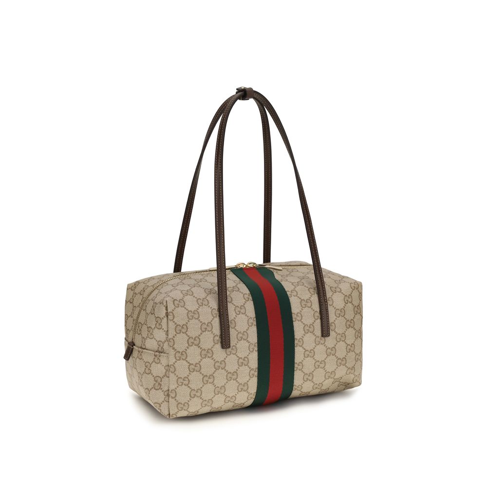 Gucci Beige Cotton Shoulder Bag | Regal Royce