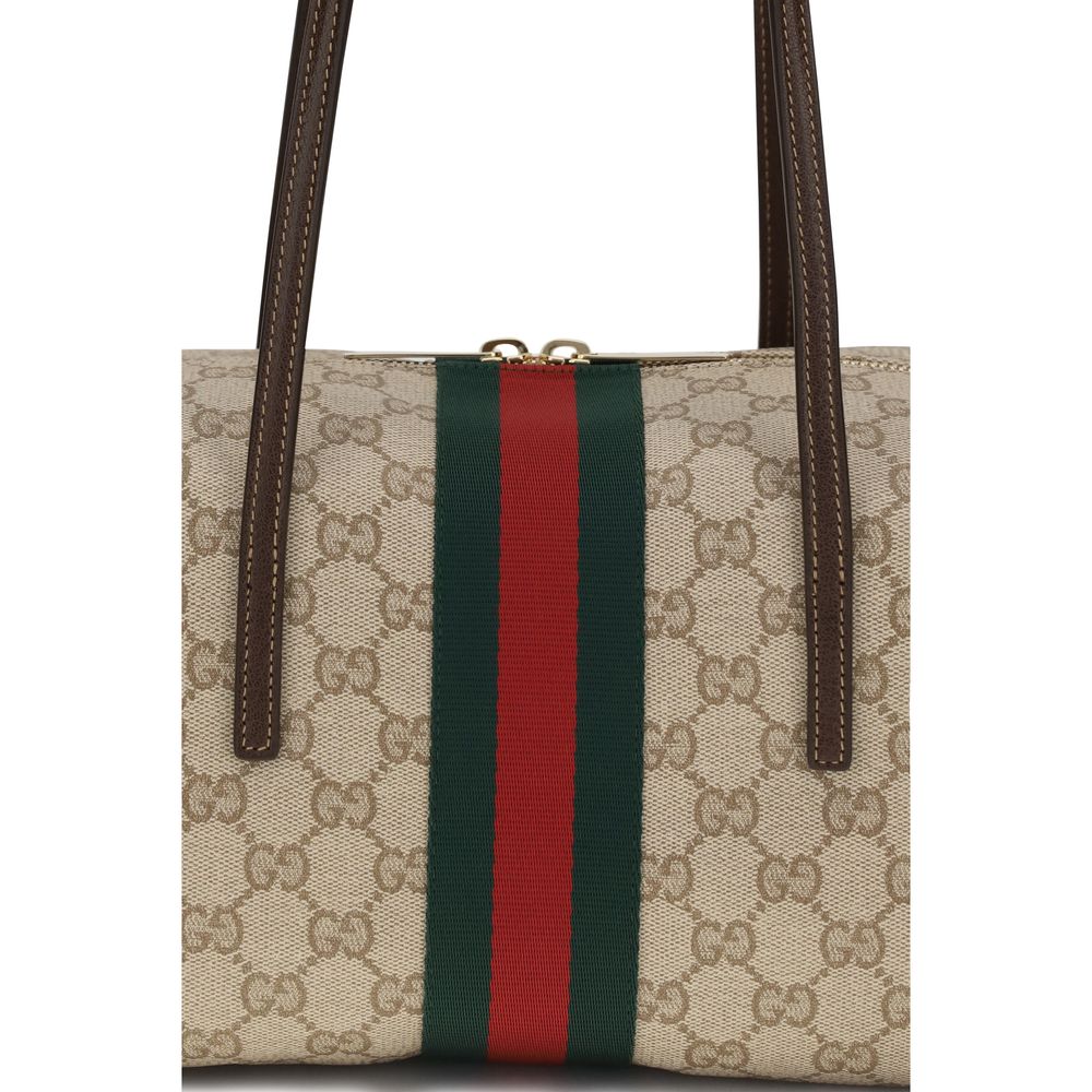 Gucci Beige Cotton Shoulder Bag | Regal Royce