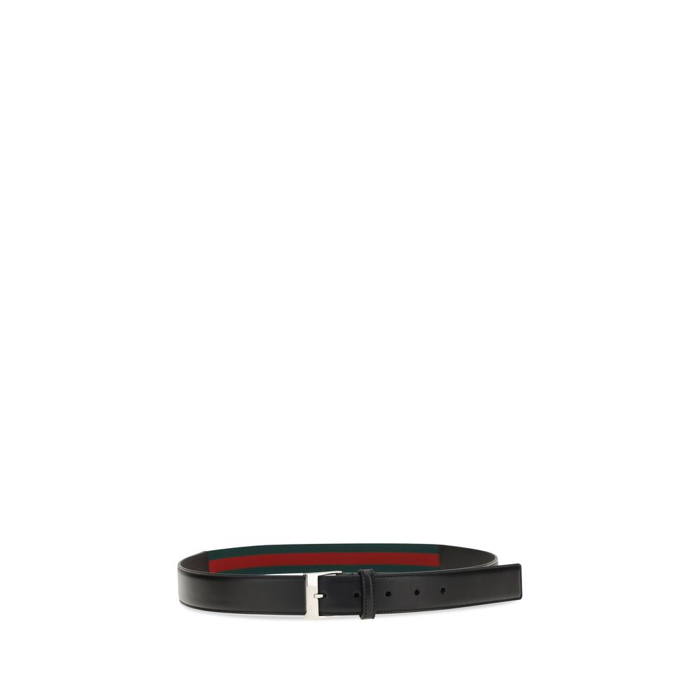 Gucci Black Calf Leather Bos Taurus Regular Belt | Regal Royce
