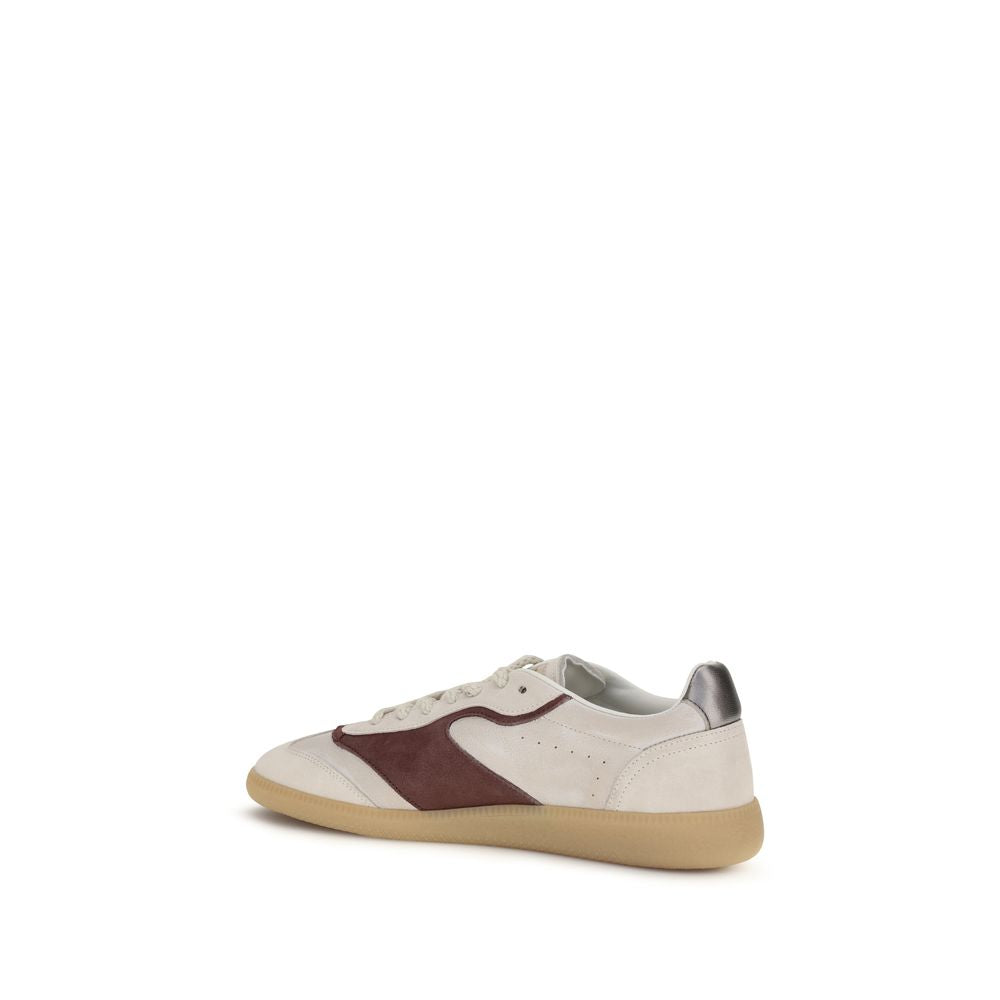 Dsquared² Beige Calf Leather Bos Taurus Low Top Sneakers | Regal Royce