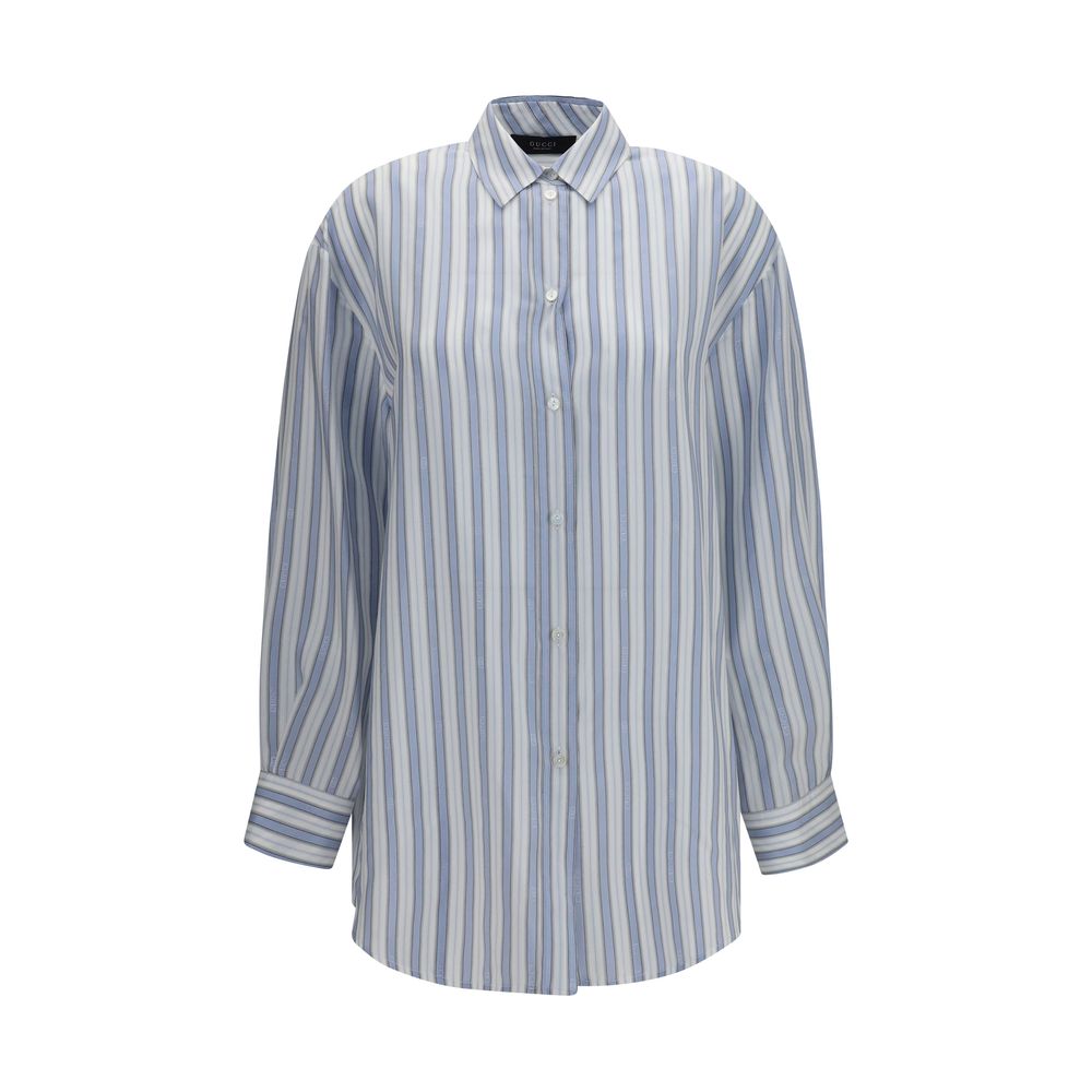 Gucci Blue Silk Shirt | Regal Royce