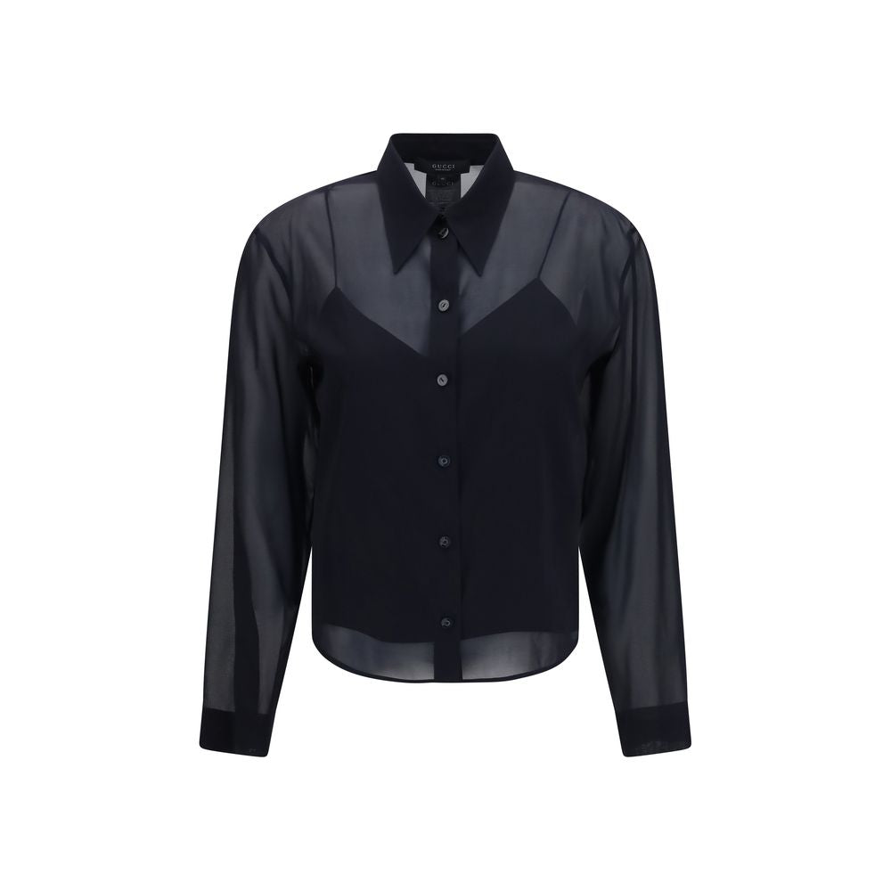 Gucci Black Silk Dress Shirt | Regal Royce