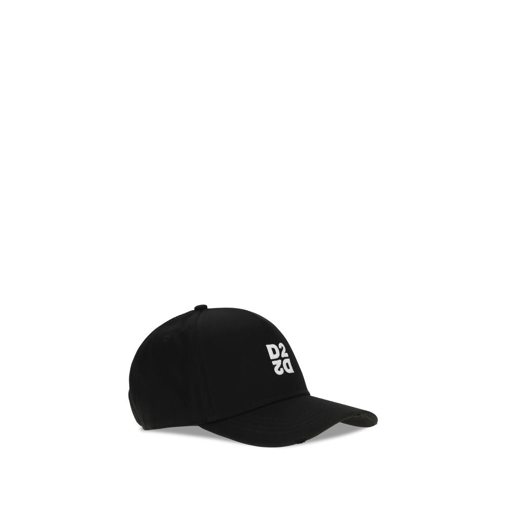 Dsquared² Black Cotton Cap (Baseball Hat) | Regal Royce