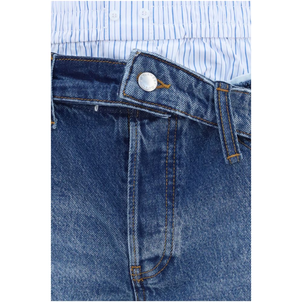 Alexander Wang Blue Cotton Bermuda Shorts | Regal Royce