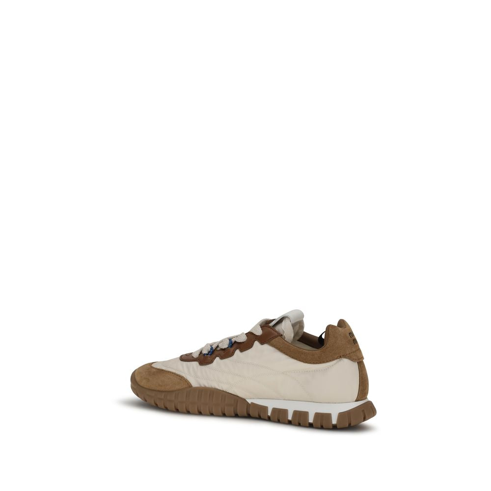 Miu Miu Beige Polyamide Athletic Sneakers | Regal Royce