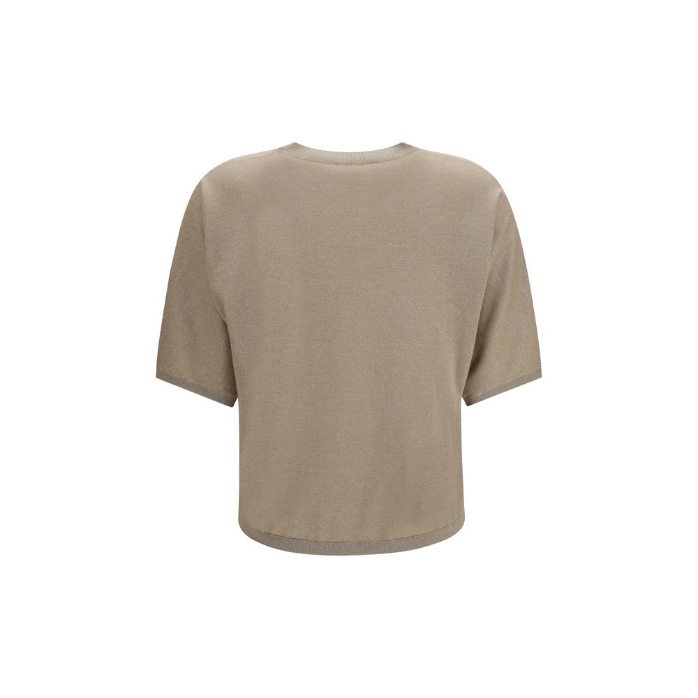 Brunello Cucinelli Beige Cashmere T-Shirt | Regal Royce