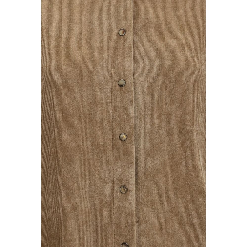 Brunello Cucinelli Beige Viscose Dress Shirt | Regal Royce