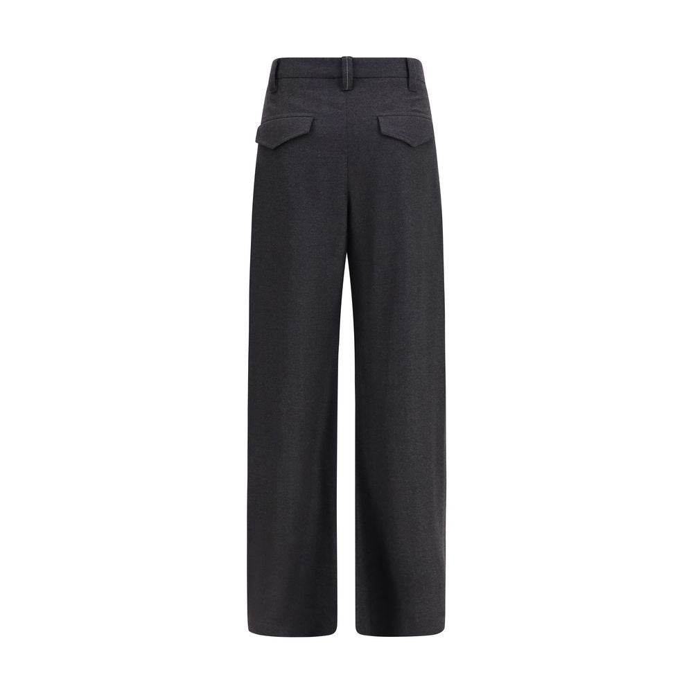 Brunello Cucinelli Gray Wool Oves Aries Dress Pants | Regal Royce