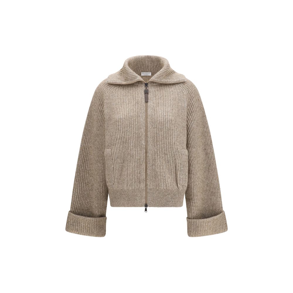 Brunello Cucinelli Beige Cashmere Sweatshirt | Regal Royce
