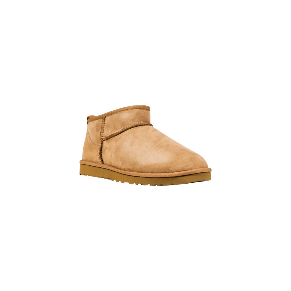 UGG Beige Leather Ankle Boots | Regal Royce