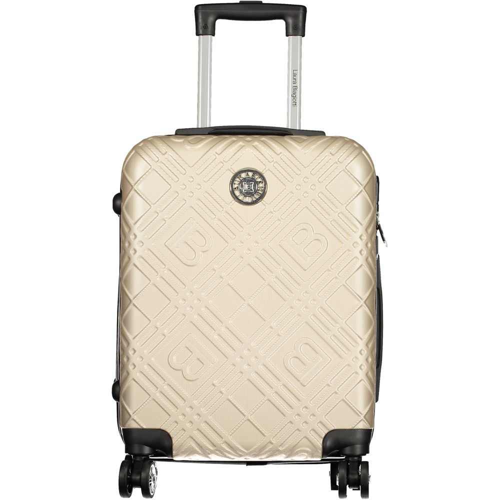 Laura Biagiotti Gold Polyurethane Women's Travel Bag | Regal Royce