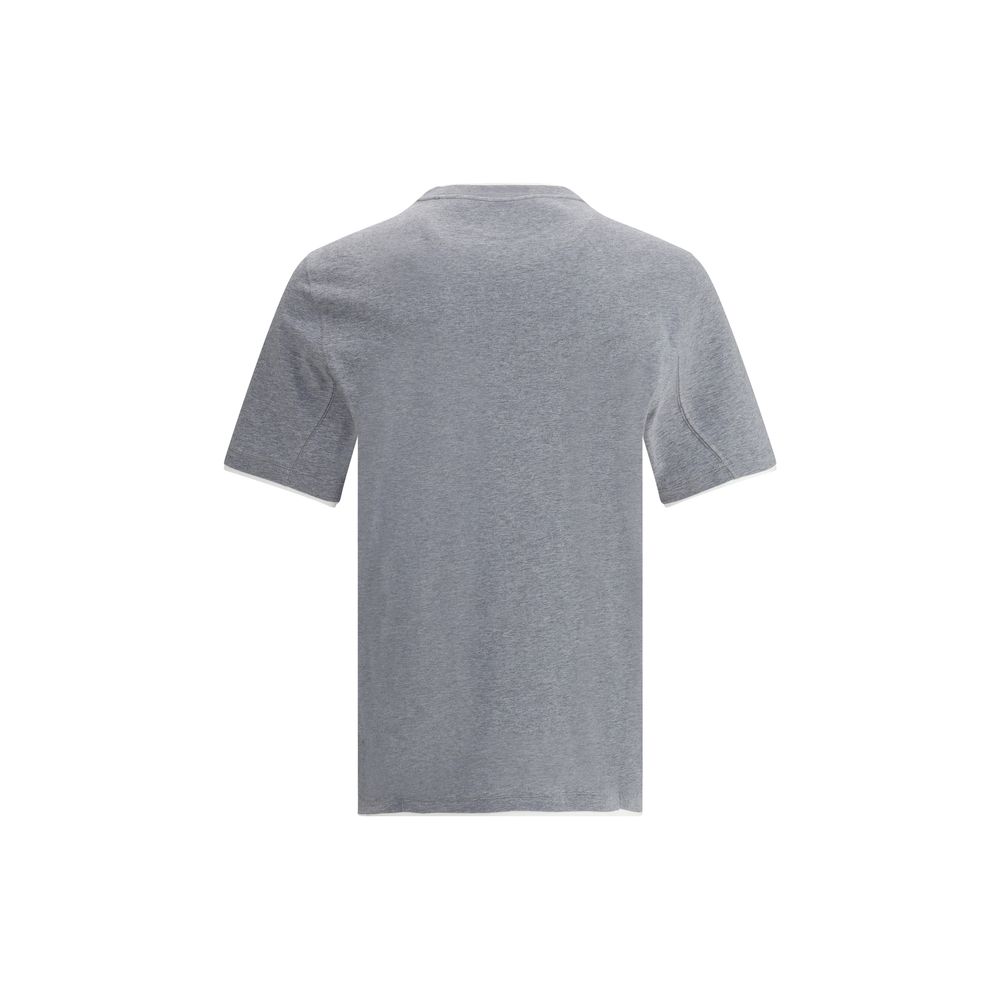 Brunello Cucinelli Gray Cotton T-Shirt | Regal Royce