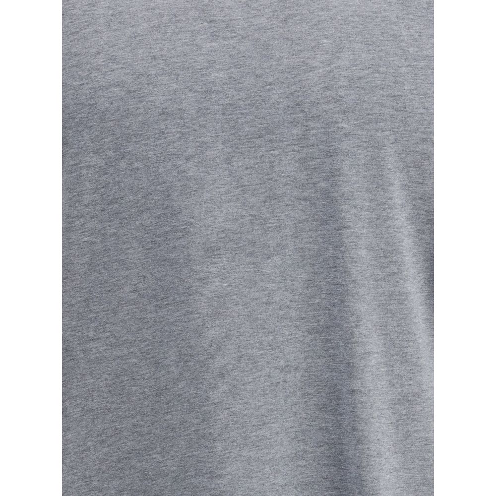 Brunello Cucinelli Gray Cotton T-Shirt | Regal Royce