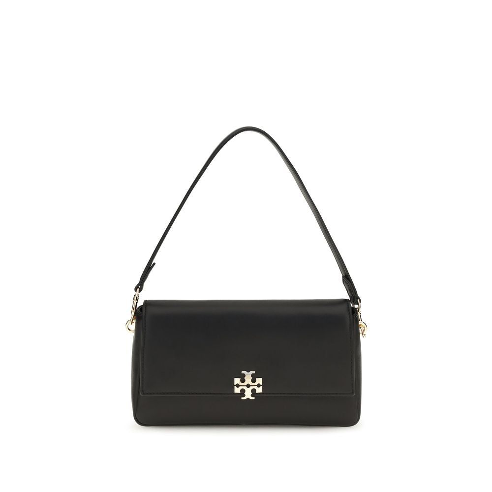 Tory Burch Black Calf Leather Bos Taurus Shoulder Bag | Regal Royce