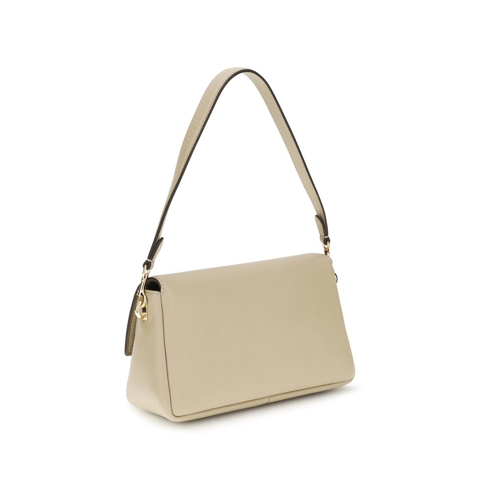 Tory Burch Beige Calf Leather Bos Taurus Shoulder Bag | Regal Royce