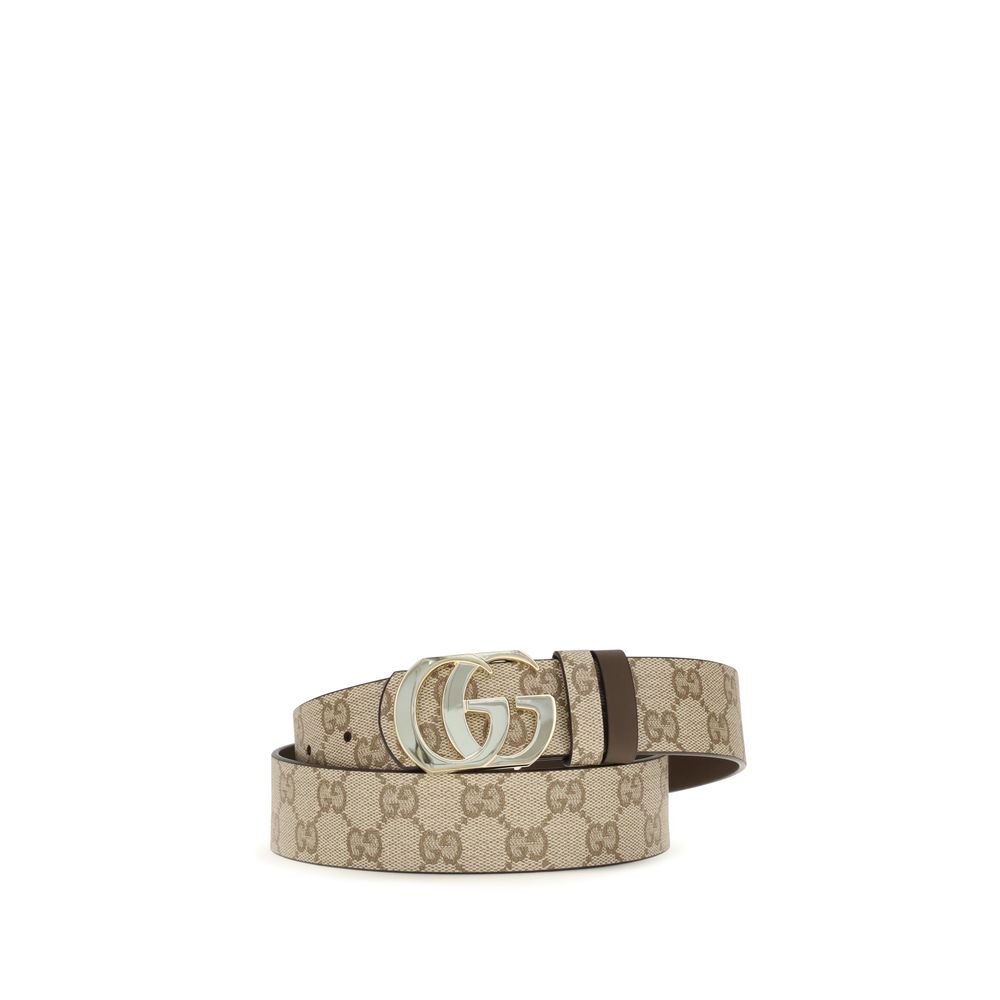 Gucci Beige Calf Leather Bos Taurus Regular Belt | Regal Royce