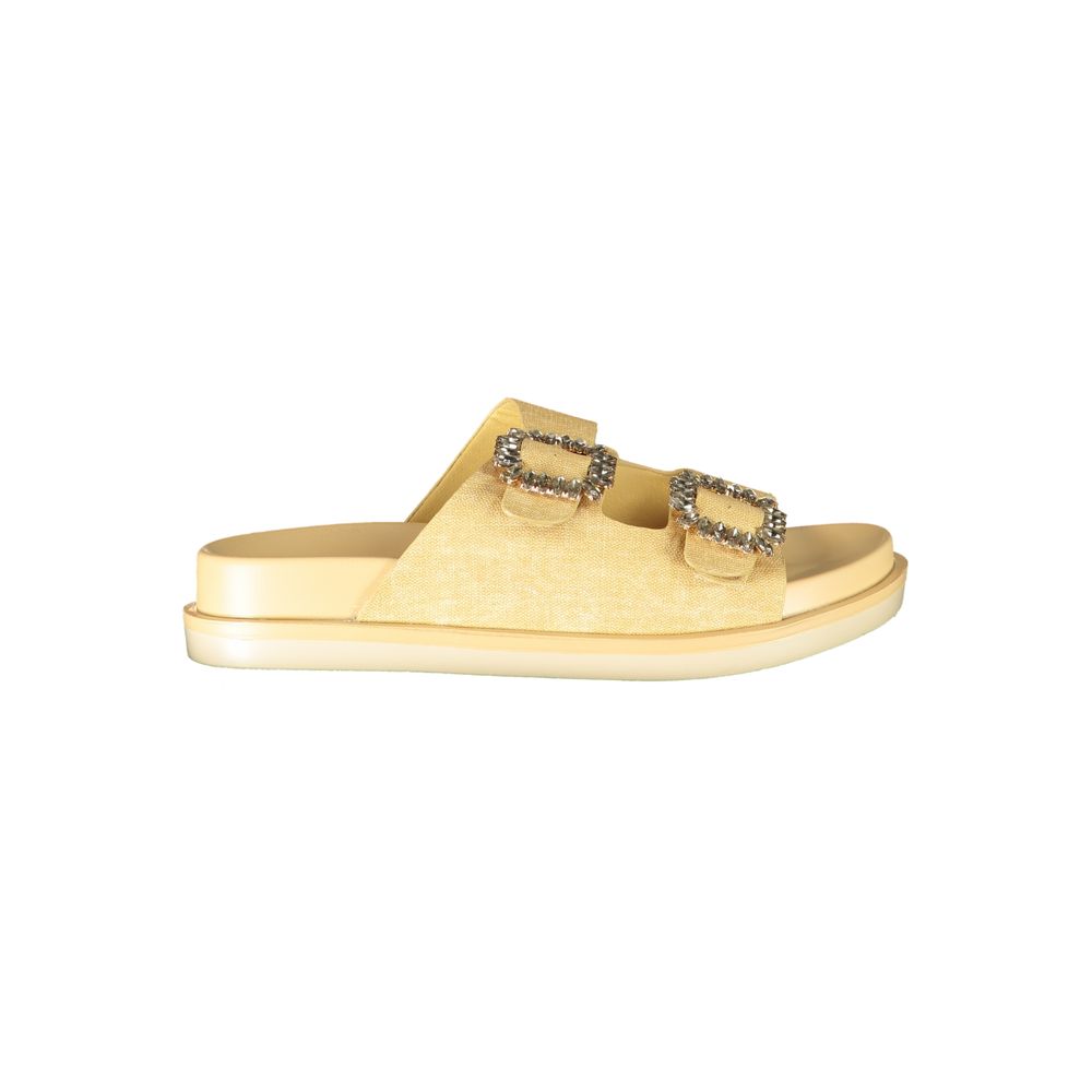 Laura Biagiotti Beige Polyurethane Women's Slipper | Regal Royce