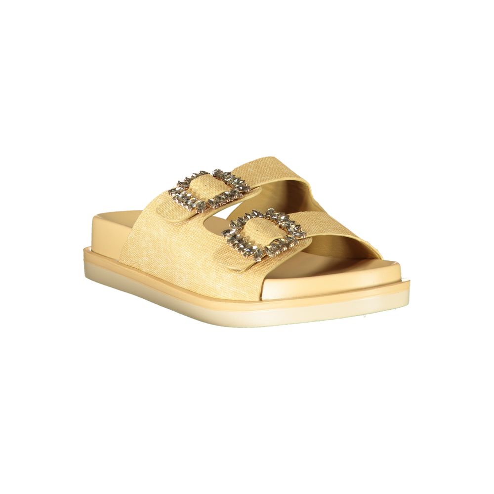 Laura Biagiotti Beige Polyurethane Women's Slipper | Regal Royce