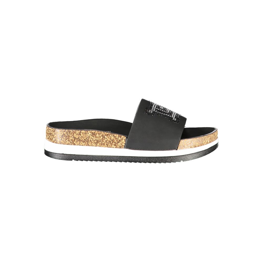 Laura Biagiotti Nero Polyurethane Women's Slipper | Regal Royce